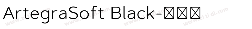 ArtegraSoft Black字体转换